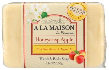 A LA MAISON DE PROVENCE: Honey Crisp Apple Bar Soap, 8.8 oz