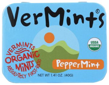 VERMINTS: All Natural Breath Mint Peppermint, 1.41 oz