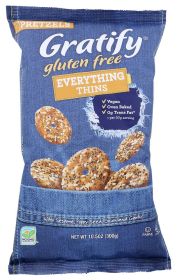 GRATIFY: Pretzel Everything Thins Gluten Free, 10.5 oz