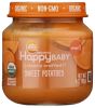 HAPPY BABY: Stage 1 Sweet Potatoes Baby Food in Jar, 4 oz