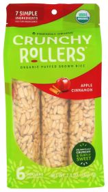 BAMBOO LANE: Organic Crunchy Rice Rollers Apple Cinnamon, 2.6 oz