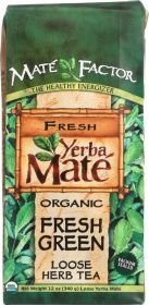 MATE FACTOR: Loose Fresh Green Organic Yerba Mate, 12 oz