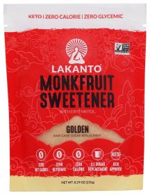 LAKANTO: Golden Monkfruit Sweetener Sugar Substitute, 8.29 oz