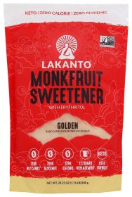 LAKANTO: Sweetener Golden Monkfruit, 28.22 oz