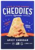 CHEDDIES: Spicy Cheddar Baked Cheesy Crackers, 4.5 oz