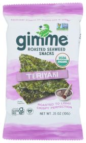 GIMME: Organic Roasted Seaweed Snacks Teriyaki, 0.35 oz