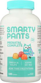 SMARTYPANTS: Prenatal Folate Omega 3 Vitamin D Gummies, 180 pc