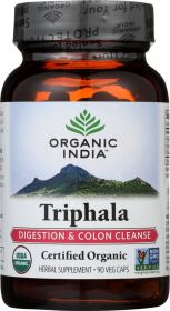 ORGANIC INDIA: Triphala Digestion & Colon Cleanse, 90 Veggie Caps