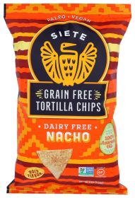 SIETE: Tortilla Nacho Chip, 4 oz