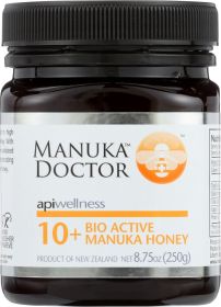 MANUKA DOCTOR: 10+ Bio Active Honey Manuka, 8.75 oz