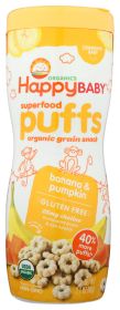 HAPPY BABY: Organic Puffs Banana & Pumpkin, 2.1 oz