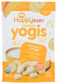 HAPPY BABY: Organic Yogis Yogurt and Fruit Snacks Banana Mango, 1 oz