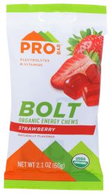 PROBAR: Bolt Organic Energy Chew Strawberry, 2.1 oz