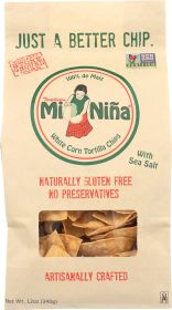 MI NINA: Chips Tortilla Sea Salt, 12 oz