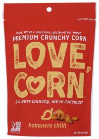 LOVE CORN: Habanero Chili Crunchy Corn, 4 oz