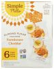 SIMPLE MILLS: Farmhouse Cheddar Almond Flour Cracker Snack Pack, 4.9 oz