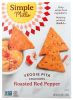 SIMPLE MILLS: Roasted Red Pepper Veggie Pita Crackers, 4.25 oz