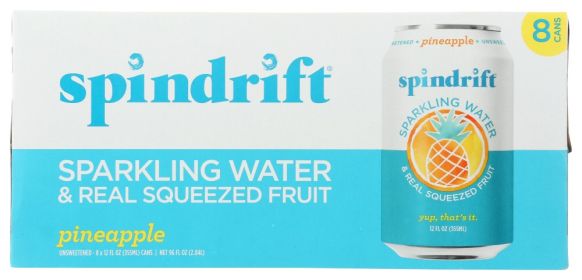 SPINDRIFT: Pineapple Sparkling Water 8pk, 96 fo