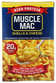 MUSCLE MAC: Shells and Cheese High Protein, 11 oz