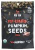 TOP FOX: Seeds Pop Rstd Pmkn Bbq, 3.5 OZ