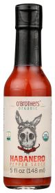 O BROTHERS: Hot Habanero Pepper Sauce, 5 oz