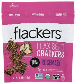 DOCTOR IN THE KITCHEN: Flackers Flax Seed Crackers Rosemary, 5 oz