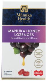 MANUKA HEALTH: Lozenge Hny Blckcurnt, 15 pc