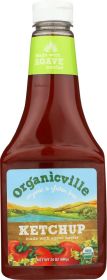 ORGANICVILLE: Ketchup No Added Sugar, 24 oz