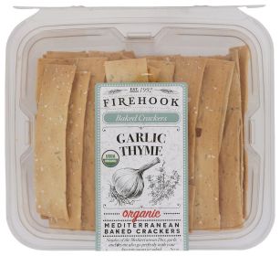 FIREHOOK: Garlic Thyme Baked Cracker, 8 oz