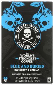 DEATH WISH COFFEE: Coffee Ss Blue Buried, 10 CT