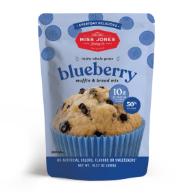 MISS JONES BAKING CO: Everyday Delicious Blueberry Muffin and Bread Mix, 11.54 oz