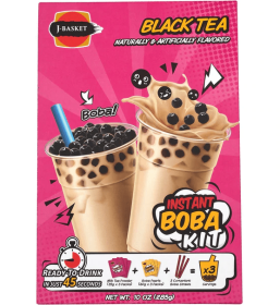 J-BASKET: Instant Boba Kit Black Tea, 10 oz