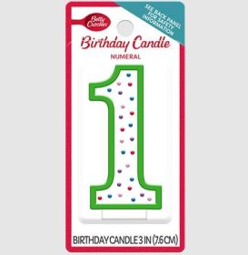 BETTY CROCKER: Birthday Candle Numeral 1, 1 ea