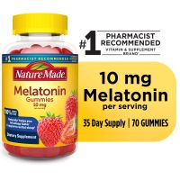 Nature Made Melatonin 10mg Per Serving Gummies;  Dietary Supplement;  70 Count