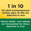 Nature Made Iron 65 mg (325 mg Ferrous Sulfate) Tablets;  Dietary Supplement;  190 Count