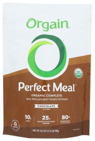 ORGAIN: Perfect Meal Powder Chocolate, 34.5 oz