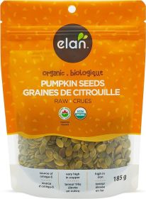 ELAN: Organic Raw Pumpkin Seeds, 6.5 oz