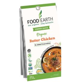 FOOD EARTH: Organic Butter Chicken Simmer Sauce, 10.58 oz