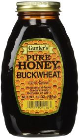 GUNTERS: Pure Buckwheat Honey, 16 oz