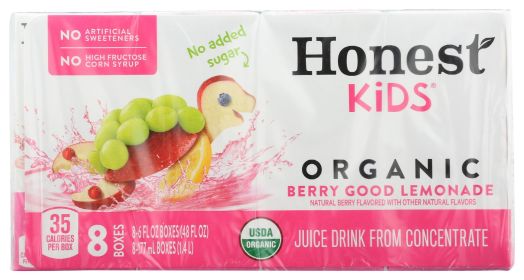 HONEST KIDS: Berry Good Lemonade Juice 8Pk, 48 fo