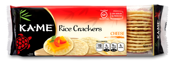 KA ME: Cheese Rice Crackers, 3.5 oz