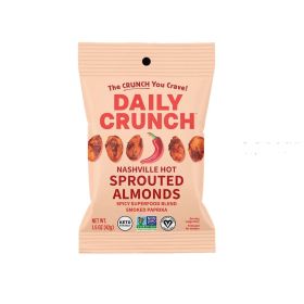 DAILY CRUNCH: Nashville Hot Sprouted Almonds, 1.5 oz