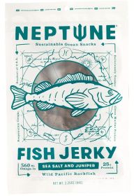 NEPTUNE: Sea Salt & Juniper Rockfish Jerky, 2.25 oz