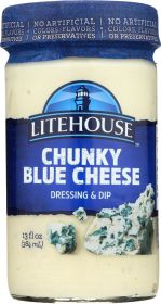 LITEHOUSE: Chunky Blue Cheese Dressing and Dip, 13 oz