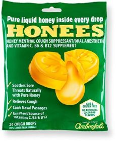 AMBROSOLI: Honees Cough Drops Original Bag, 20 pc