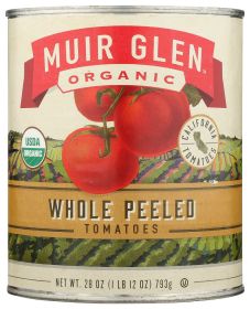 MUIR GLEN ORGANIC: Whole Peeled Tomatoes, 28 oz