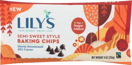 LILYS SWEETS: Semi-Sweet Style Baking Chips, 9 oz