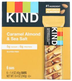 KIND: Caramel Almond And Sea Salt 6 Count Bars, 8.4 oz