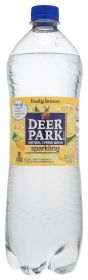 DEER PARK: Lemon Sparkling Water, 33.8 fo