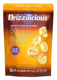 DRIZZILICIOUS: Rice Cakes Mini Salted Caramel Bites, 4 oz